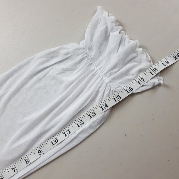 Mangopop Square Neck Sheer Long Sleeve Bodysuit - Picture 12 of 16